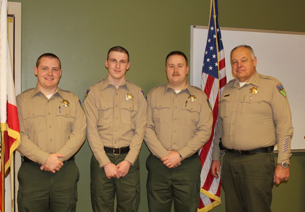 New Correctional Deputies with Sheriff Downey
